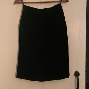 Vintage velvet YVES SAINT LAURENT high waist pencil skirt xs